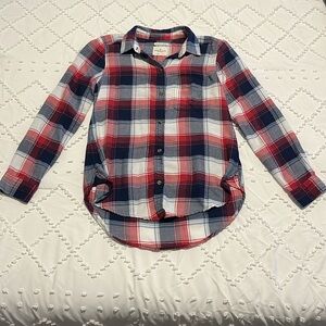 American Eagle Red and Blue Flannel, Size S